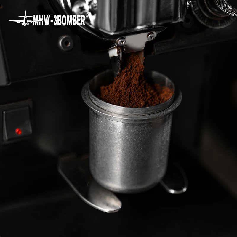 

MHW-3BOMBER Coffee Dosing Cup for 58mm Portafilters Stainless Steel Espresso Dosing Funnel Professional Cafe Bar Barista Tools