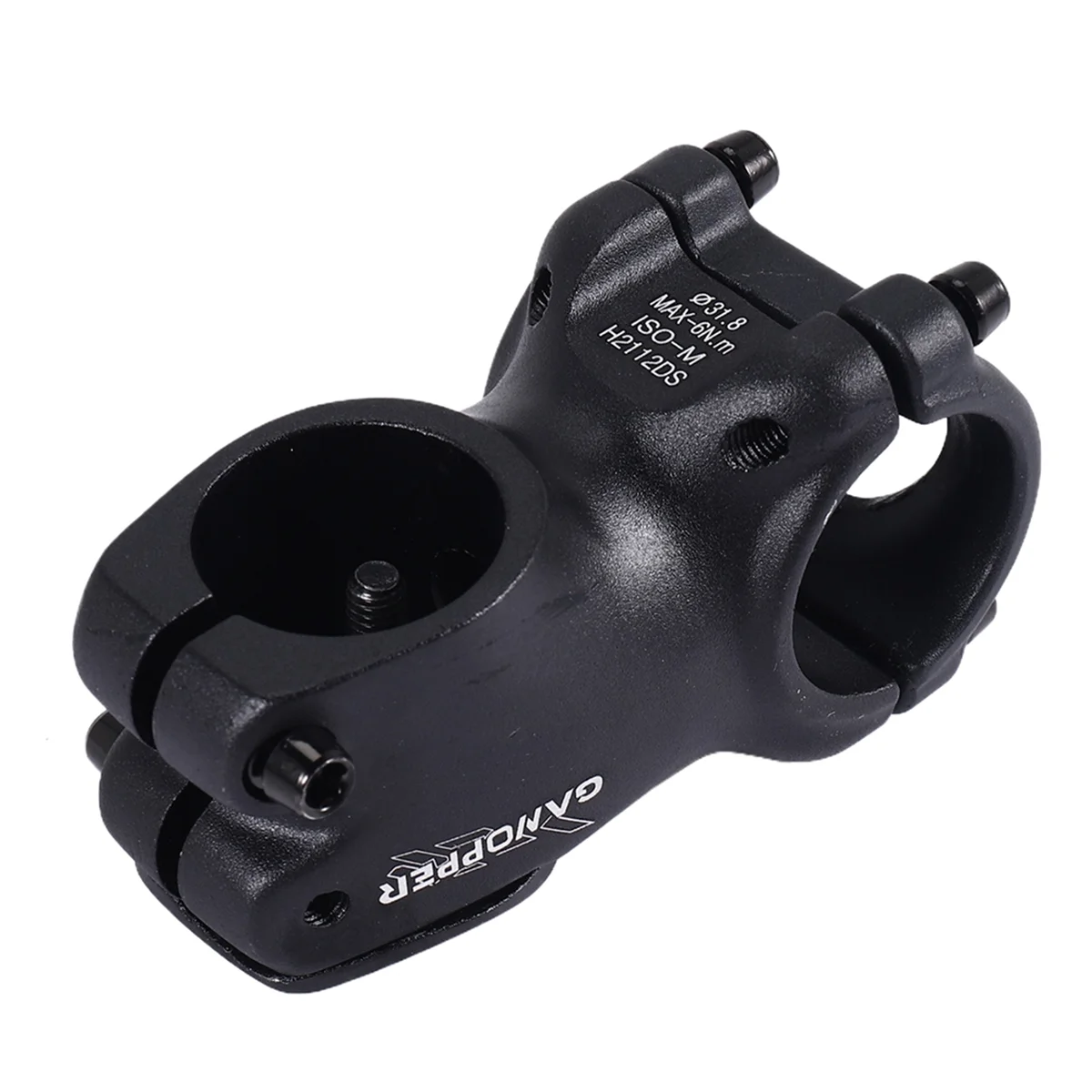 GANOPPER 0 Degree MTB Bike Stem 31.8 Mountain Track Road Alloy Handlebar 50mm Rise Up Bar