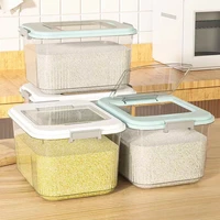 12 5kg rice dispenser rice storage box grain dispenser rice container sealed cereals bucket dog food container kitchen organizer