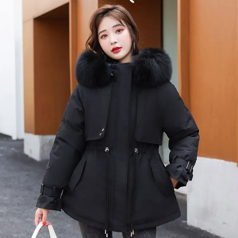 2022 New Mid Length Thickened Style Overcomes Korean Loose Fashion Leisure Age Reducing Cotton Jacket Winter Women's Coat