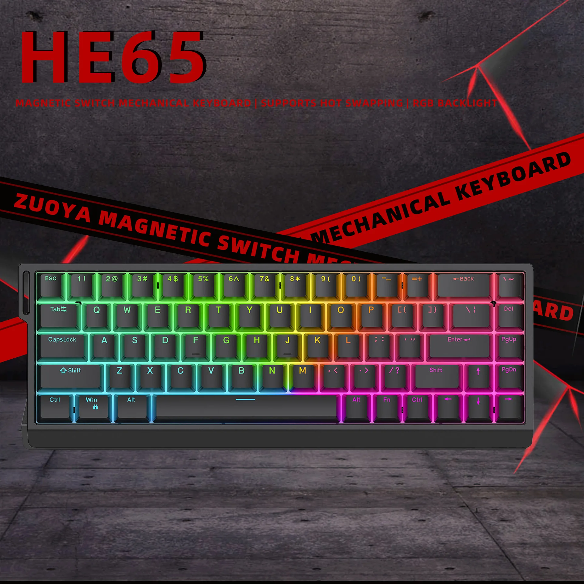 ZUOYA HE30/65 Механическая клавиатура для одной руки 29 клавиш магнитный переключатель