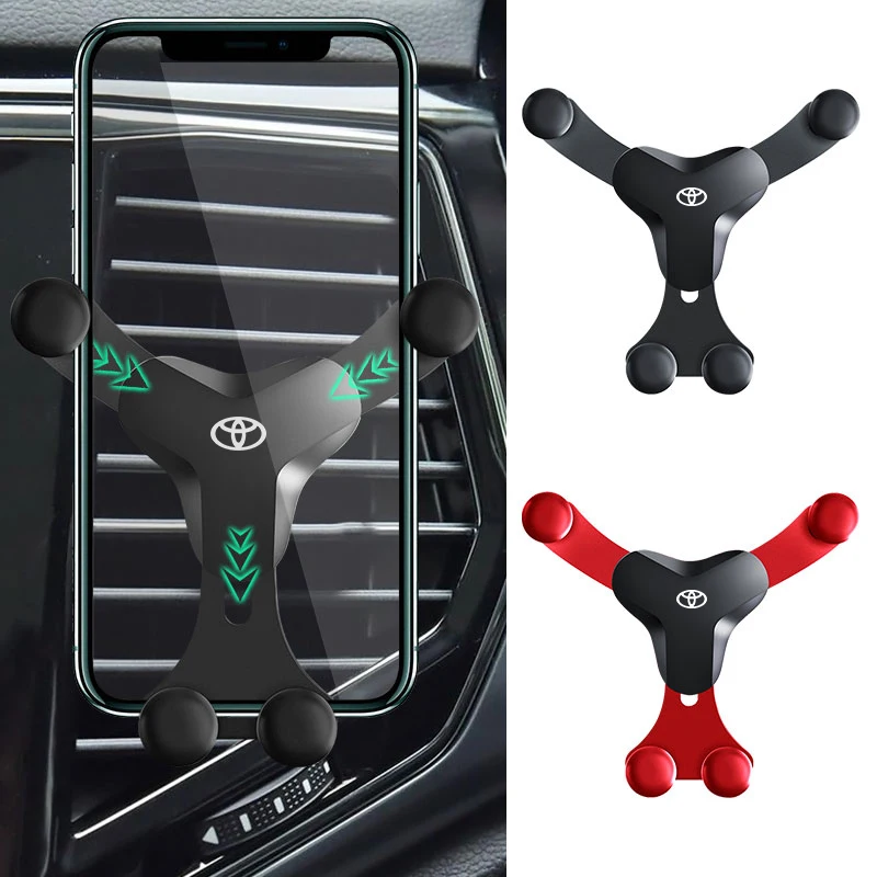 

1pcs Car Air Vent Mount Triangle Fixation Mobile Phone Holder for Toyota C-hr Prado Rav4 Yaris Hilux Prius Avensis Corolla Camry