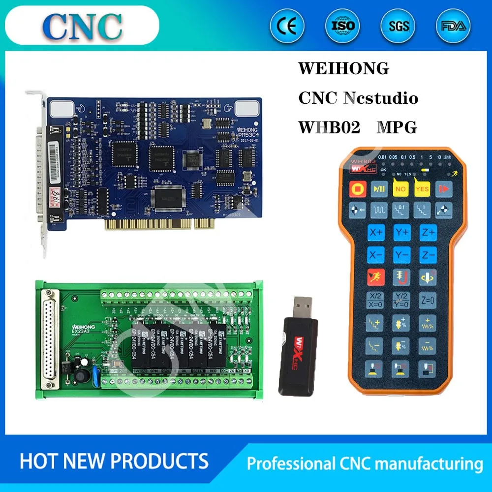 Комплект с ЧПУ PM53C nc studio 3 axis Контроллер V8 совместимая weihong система управления USB
