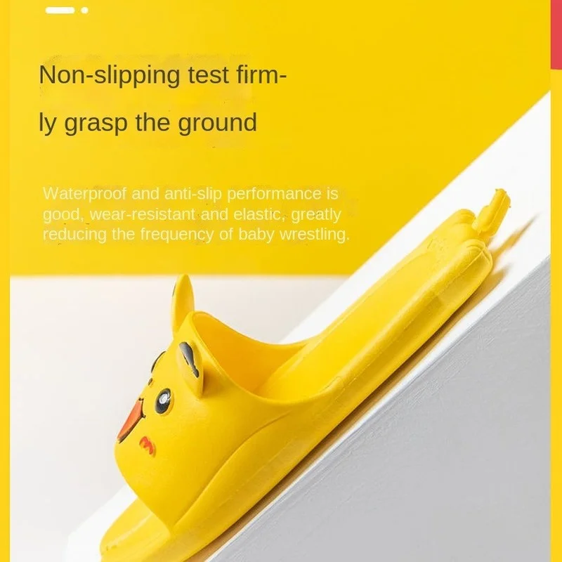 Новые детские тапочки с героями аниме Покемон Пикачу Симпатичные