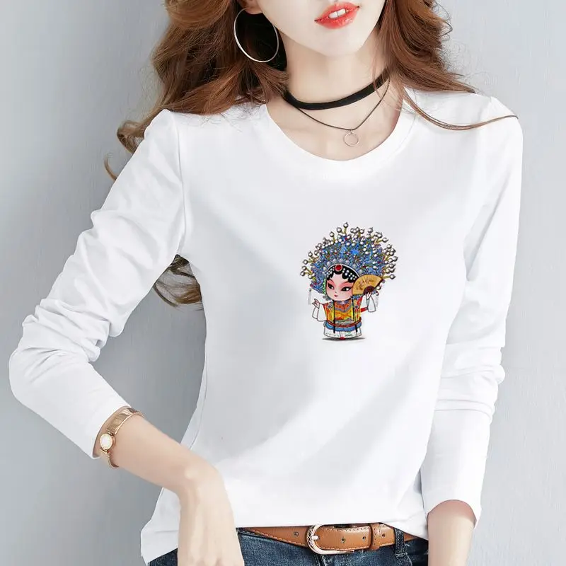 

2023 Graphic Tshirt Loose Clothing White Top for Women Cotton Woman T-shirt with Print Cool Luxury High Quality Coquett Kpop Tee