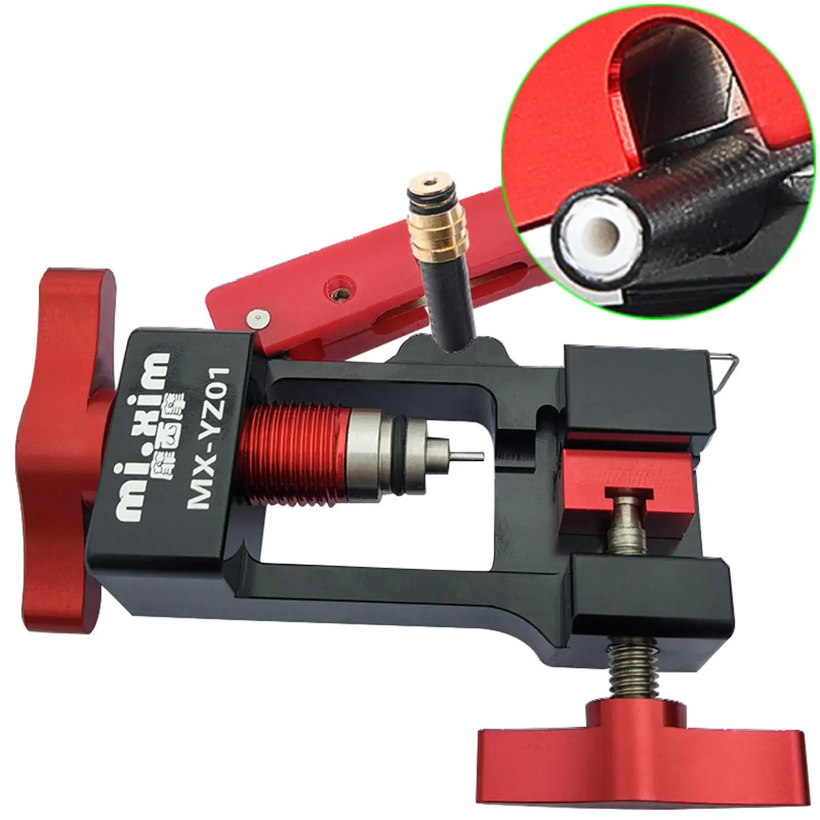 

Needle Driver Insertion Tool, Bicycle Hydraulic Hose Fitting Insert Tool with Hydraulic Hose Cutter