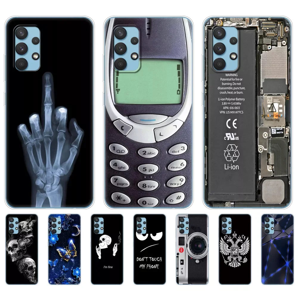 

For Samsung Galaxy A32 A52 A72 Case Phone back Cover For Samsung A32 A52 A72 4G 5G 2021 silicon coque funda bumper
