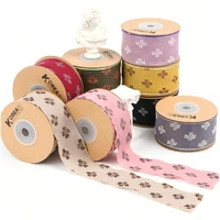 linen embroidered soft ribbon 25mm 40mm ethnic frayed single faced jacquard lace roll diy hairbows for acessorios summer tape