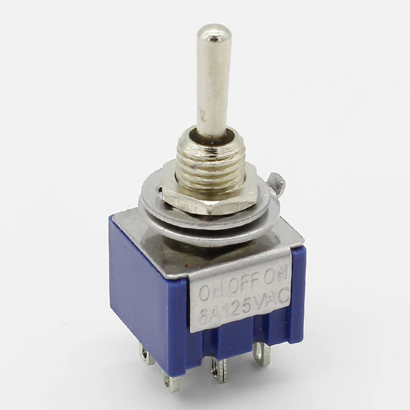 Акция! 5 шт. 3-позиционный миниатюрный мини-переключатель 2P2T DPDT ВКЛ-ВЫКЛ |