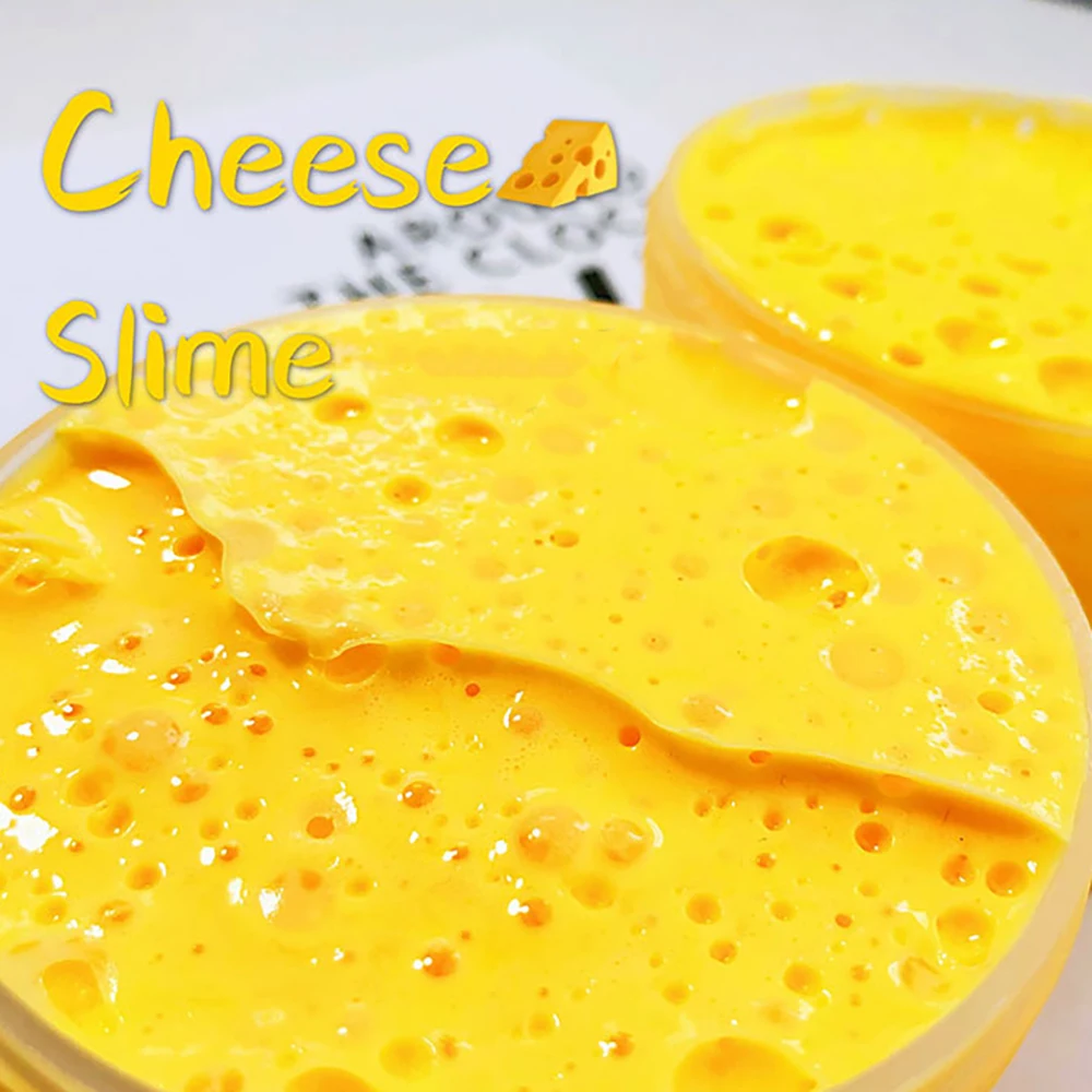 

DIY Cheese Butter Slime Soft Scented Non-sticky Cloud Slime 280ml Blister Gum Relieve Pressure Education Rainbow Toy Kids