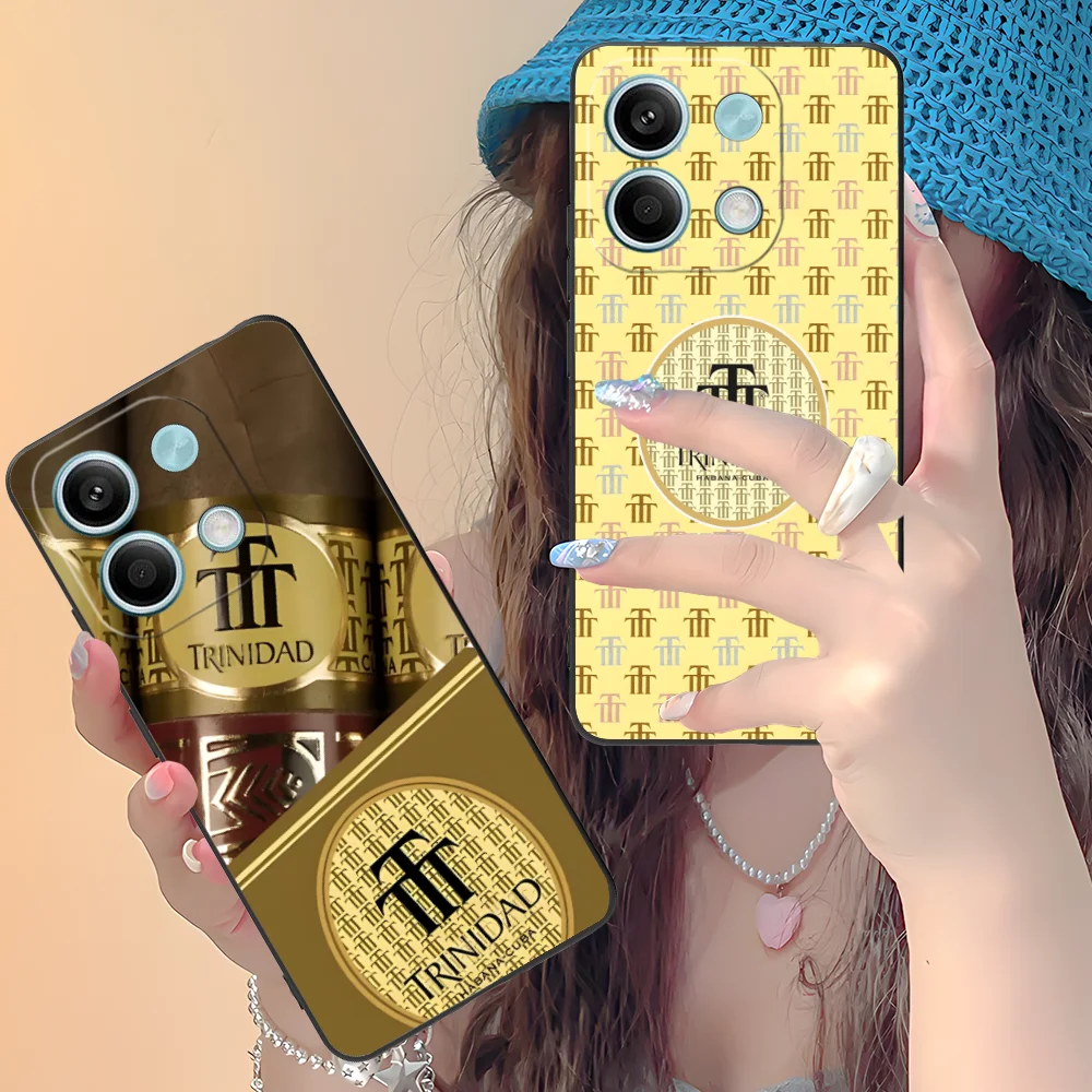 Mobile Trinidad Phone Case for Xiaomi Redmi Note 13 12 11 10 9 8 7 6 S A Pro Lite Plus 5G Black Cover Smartphone Cellphones