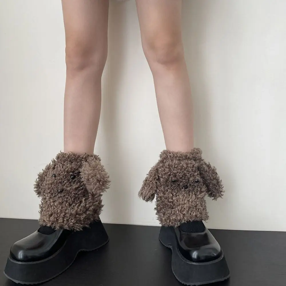 Утолщенные плюшевые гетры для ушей в стиле Харадзюку готические с рисунком