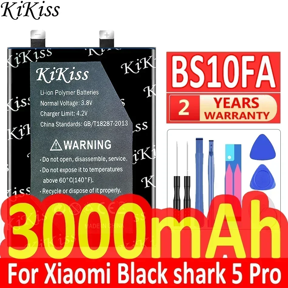 Аккумулятор KiKiss 3000 мАч BS10FA для Xiaomi Black Shark 5 Pro Shark5 5Pro Blackshark PAR-A0 KTUS-A0