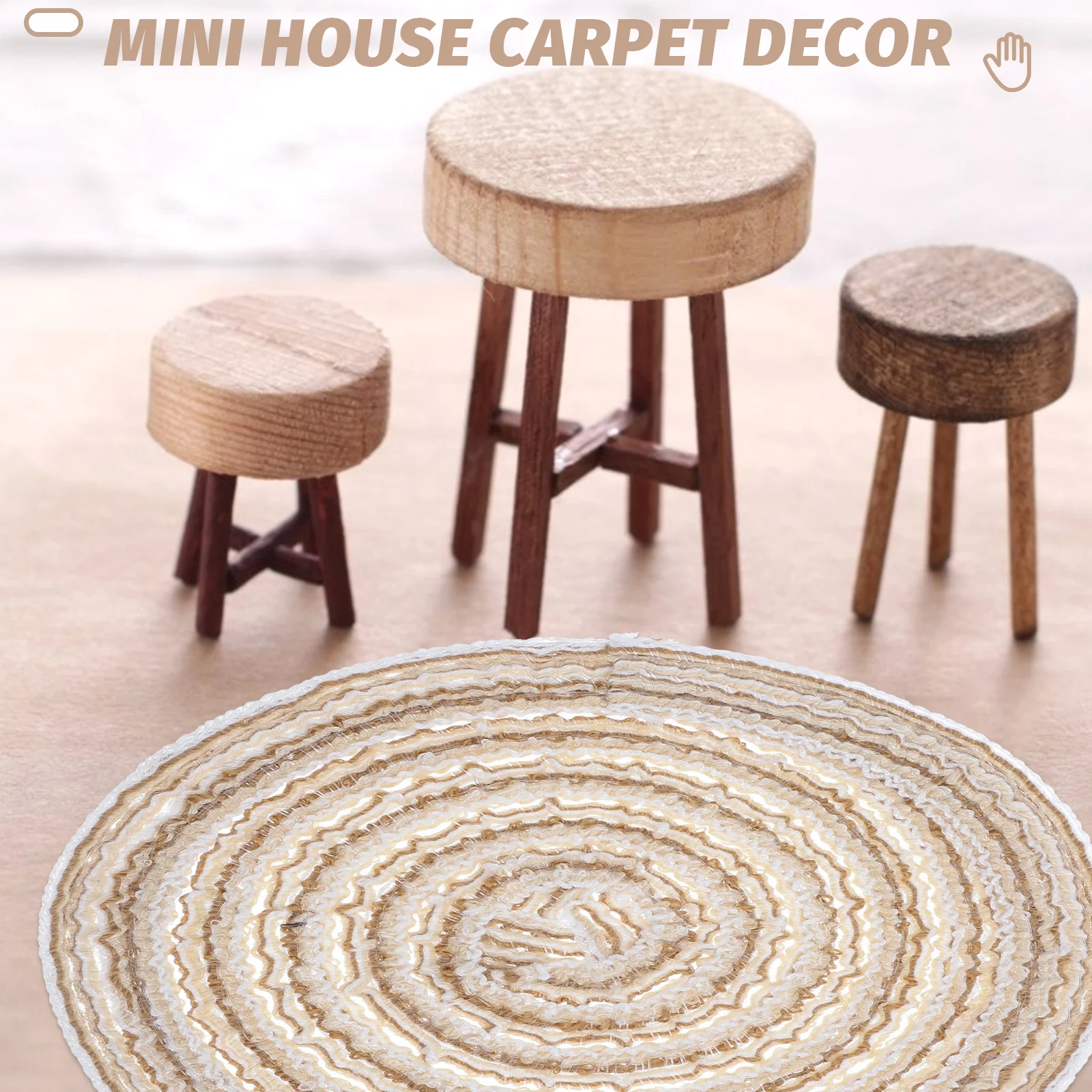 2 шт. коврики для декора дома мини-дверной коврик миниатюрные принадлежности