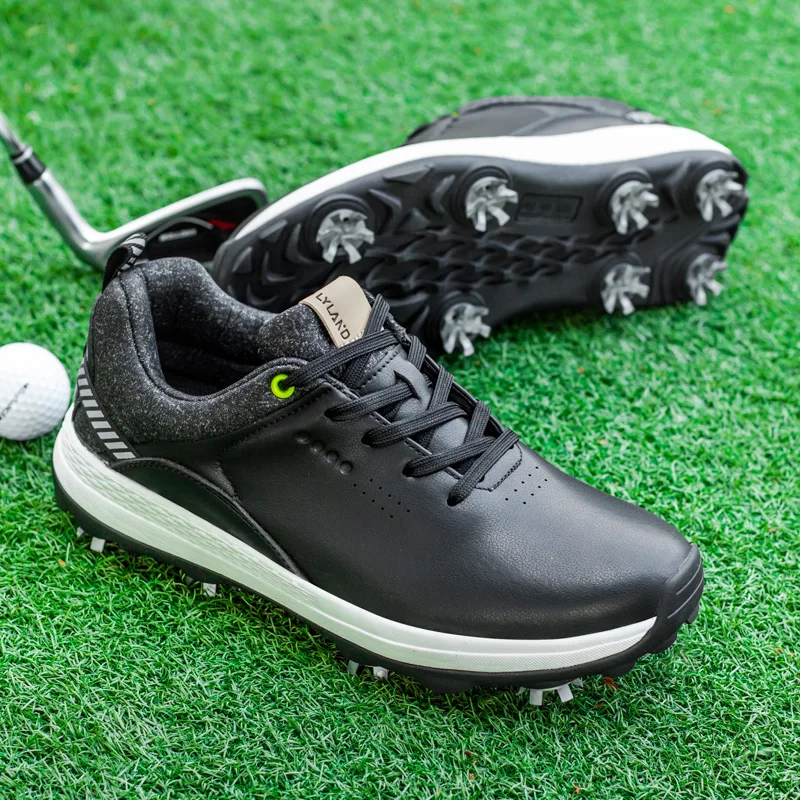 Lersure Brand Professional Men's Golf Shoes Non-slip and Waterproof Training Sneakers Male Spikeless Golf Shoes Golf Shoes Men