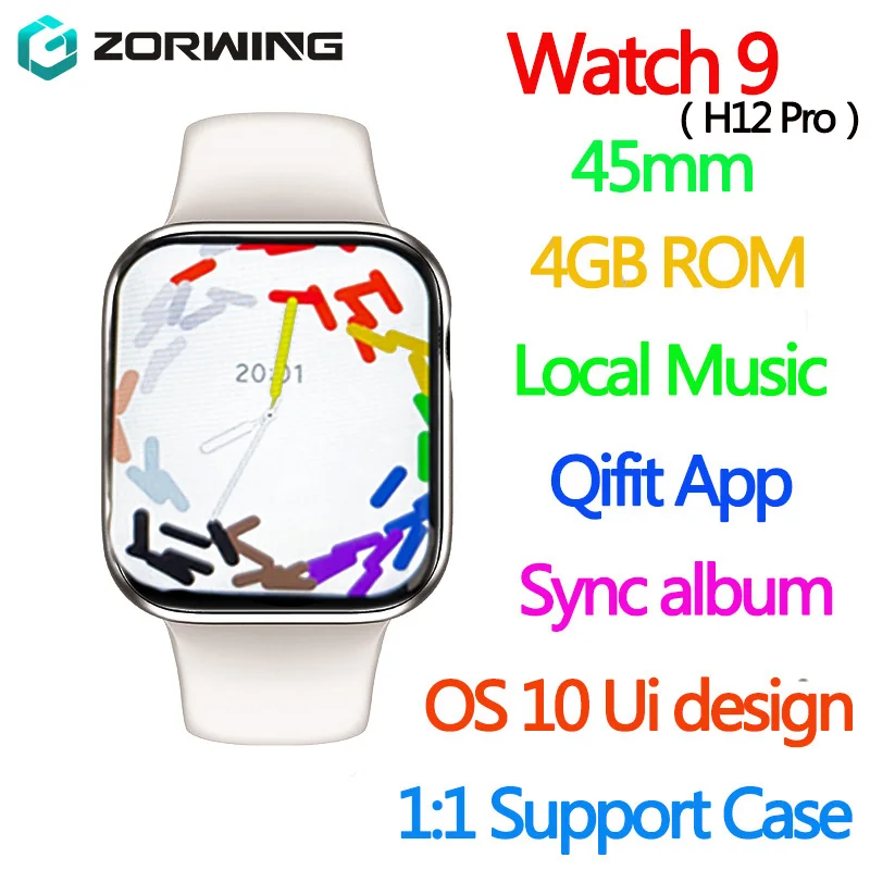 

Смарт-часы H12 Pro мужские, 4 Гб ПЗУ, 45 мм, 8 дюймов