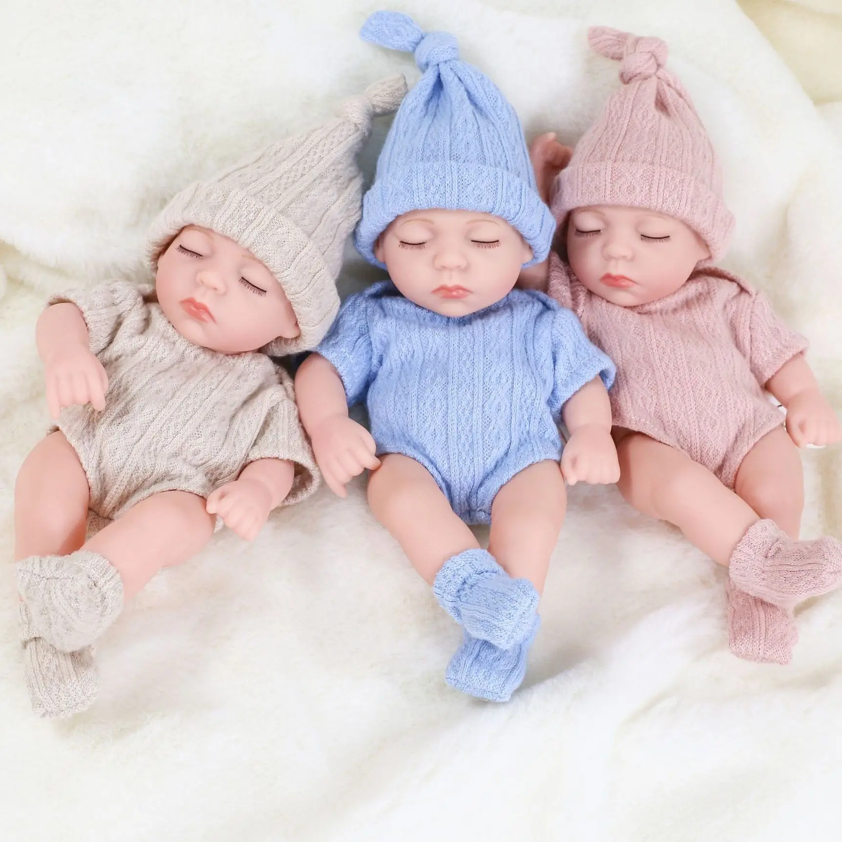 19 см мини детские куклы Reborn полностью Мягкие силиконовые реалистичные ручные