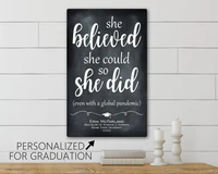 she believed she could so she did graduation gift graduation gift for her college graduation gift for her 2021 grad gift