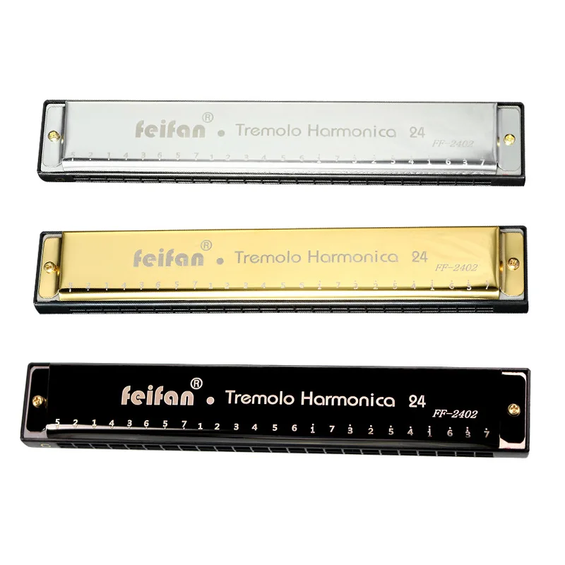 

China manufacture wholesale A 24-hole polyphonic harmonica in C harmonica