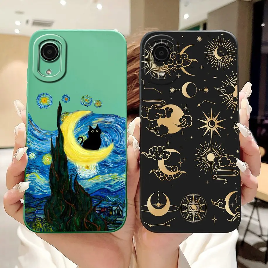 Чехол для телефона Samsung A03 задняя крышка Galaxy Core 4G цветочный бампер