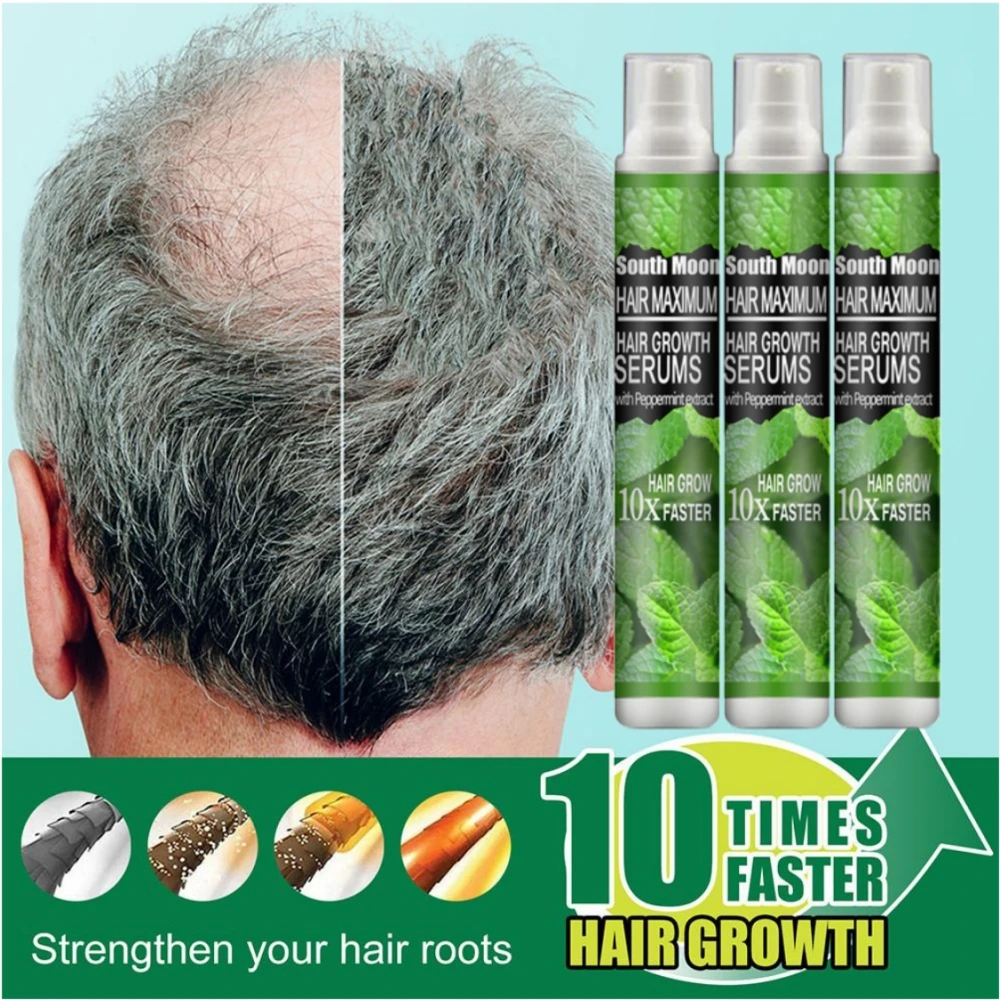 

3/1 шт., спрей для роста волос с травяной эссенцией, сыворотка против выпадения волос, продукты для быстрого роста, предотвращает сухость, пов...