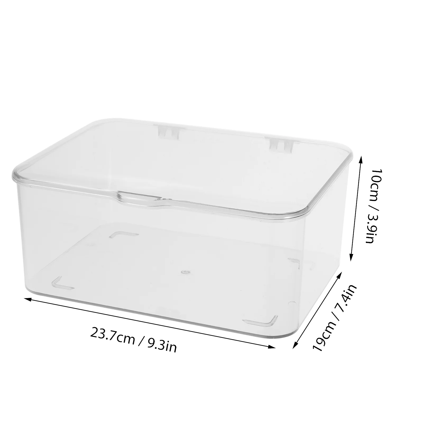 Ящик для хранения с крышкой прозрачный настольный органайзер витрина ювелирных