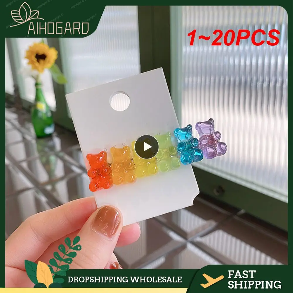 

1-20 шт., заколки для волос в виде животных