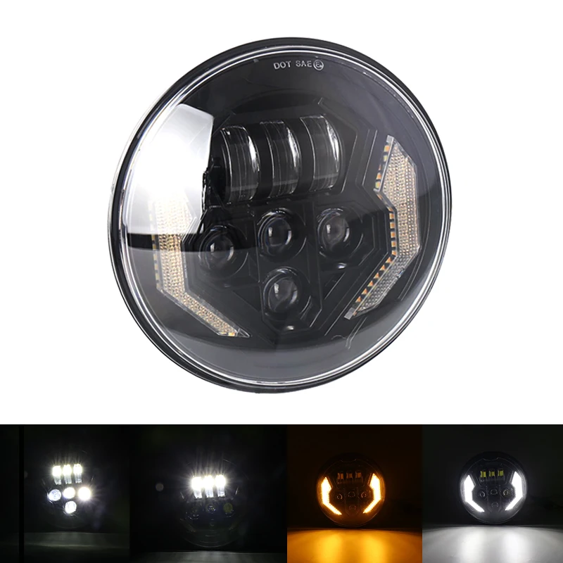 

Motorcycle 7 inch LED Headlight for Touring Ultra Classic Electra Street Glide Road King Yamaha Motorcycle Headlamp 1 pcs。