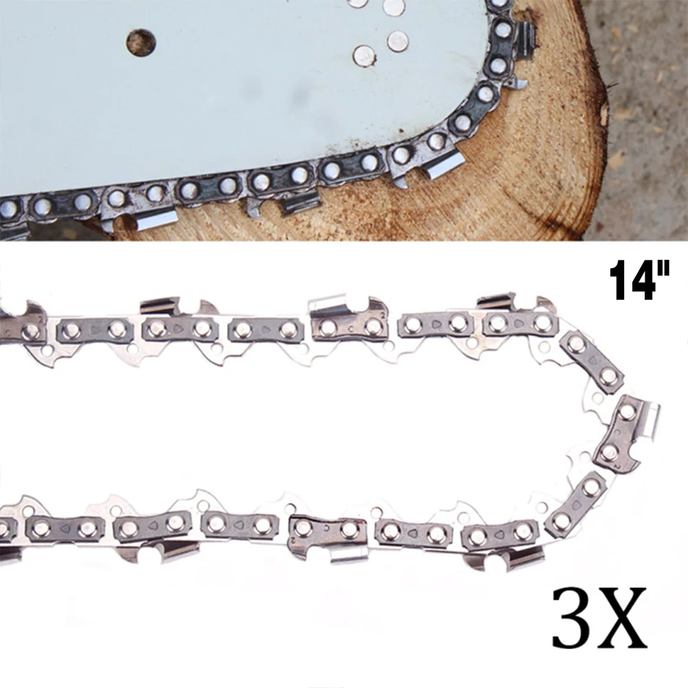 

3pcs 14" 35cm Chainsaw Saw Chain 1.3MM 3/8 0.050" 52 For HUSQVARNA 135 235 236 3 Chain Garden Power Tool Parts Accessories