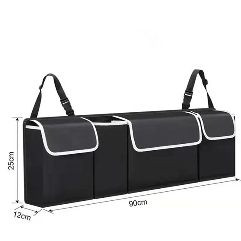 

Car Trunk Organizer Backseat Storage Bag AdjustableHigh Capacity Multi-use Oxford Car Seat Back Organizers Automobile Interior