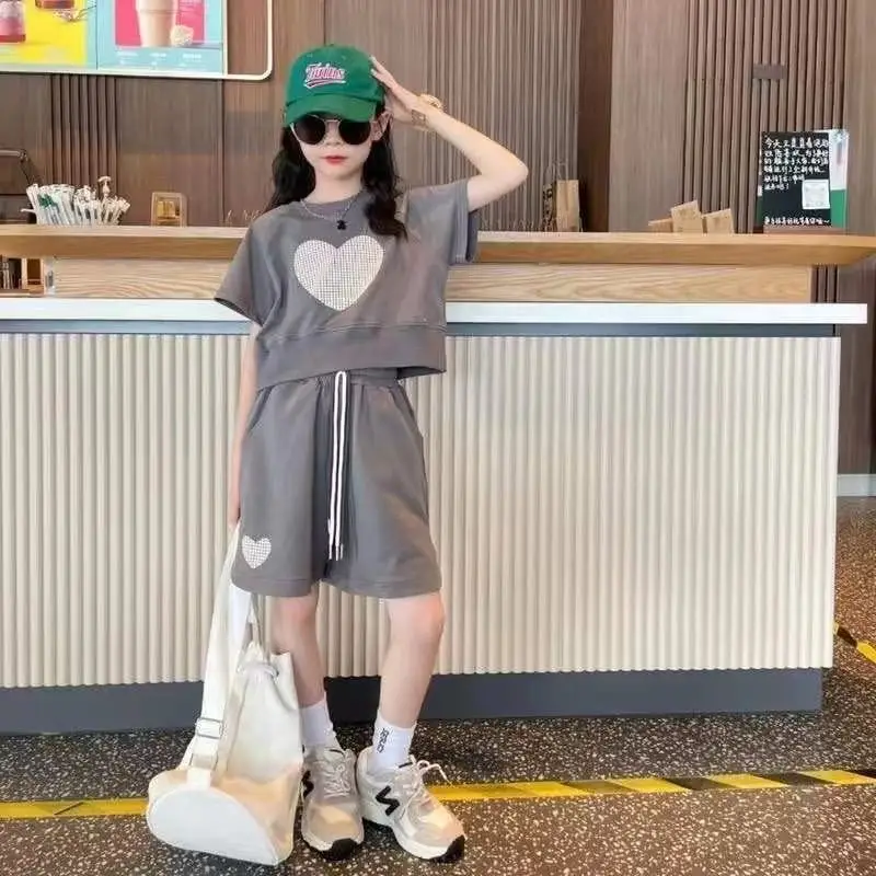 

Girls Clothes Set Summer Outfits Baby Kids Clothes Sweatshirt +Pants Fashion Children's Clothing Suits Teen 4 6 7 8 10 12 Years