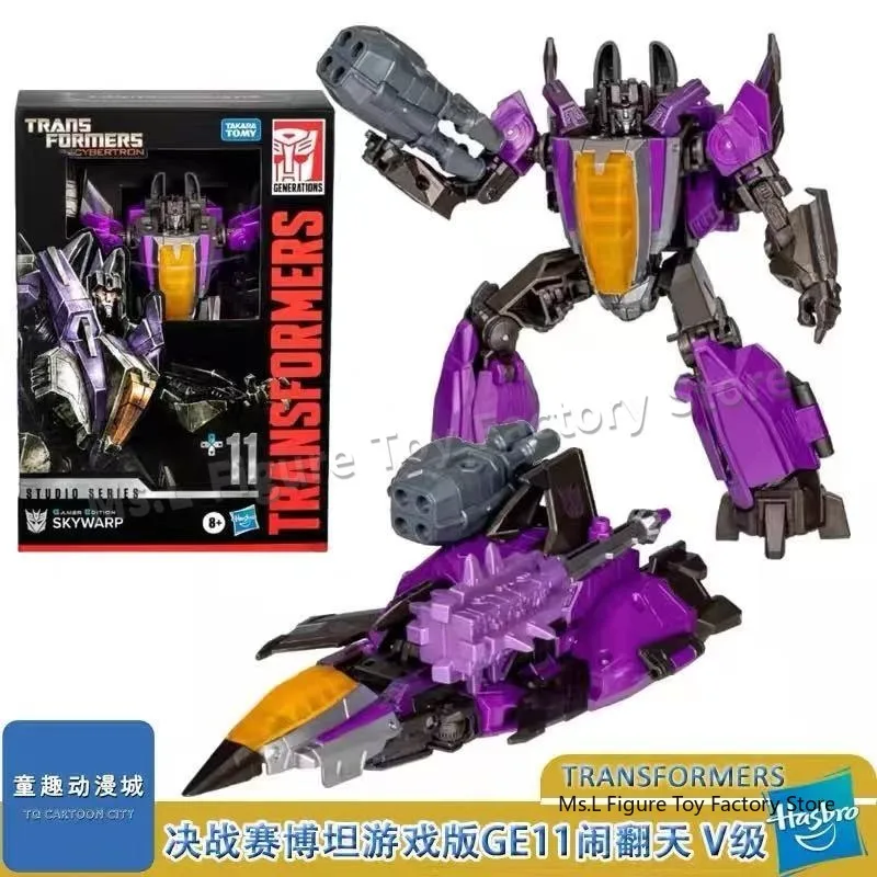 Фото Новинка в наличии: Hasbro Transformers Classic Toys Gamer Edition WFC GE-11 Skywarp, аниме-модель, игрушки для мальчиков, подарки, оригинальная коробка №2