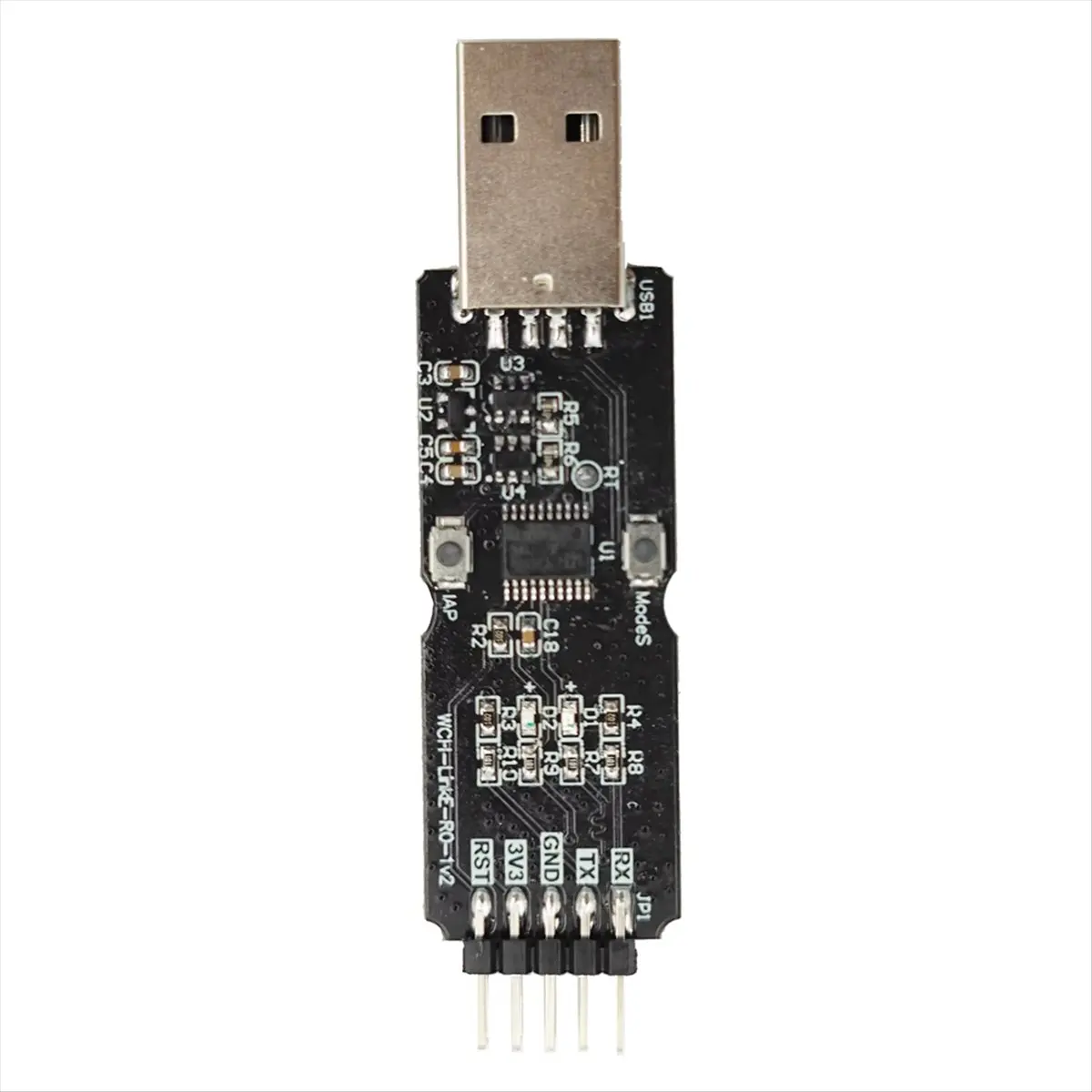 Фото Отладчик L77A WCH LinkE CH32V003 для микроконтроллеров с архитектурой RISC-V, интерфейсом MCU/SWD, чипом ARM, 1 последовательный порт в USB-канал №3