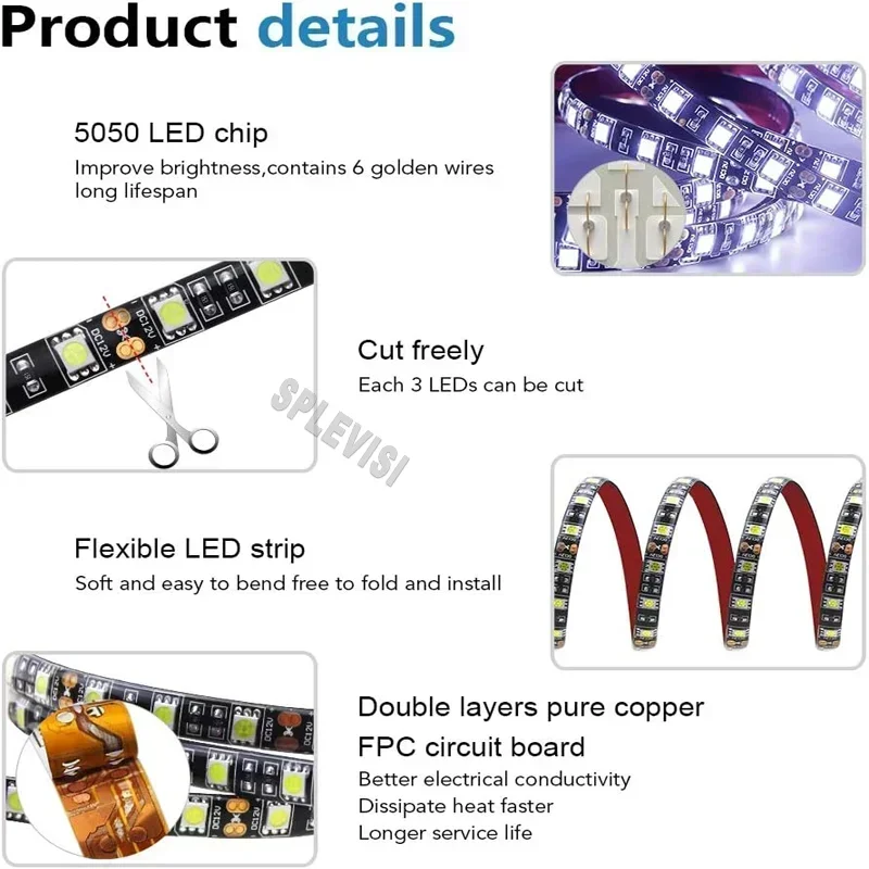 12 В 16 4 фута светодиодная лампа для автофургона освещение фотодома