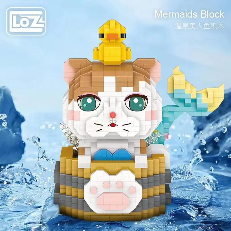 

LOZ Creativity Panda Guitar Singer Bricks Undersea Mermaid MINI Building Blocks Cute Tiger Shape Family Decoration Toys Adults