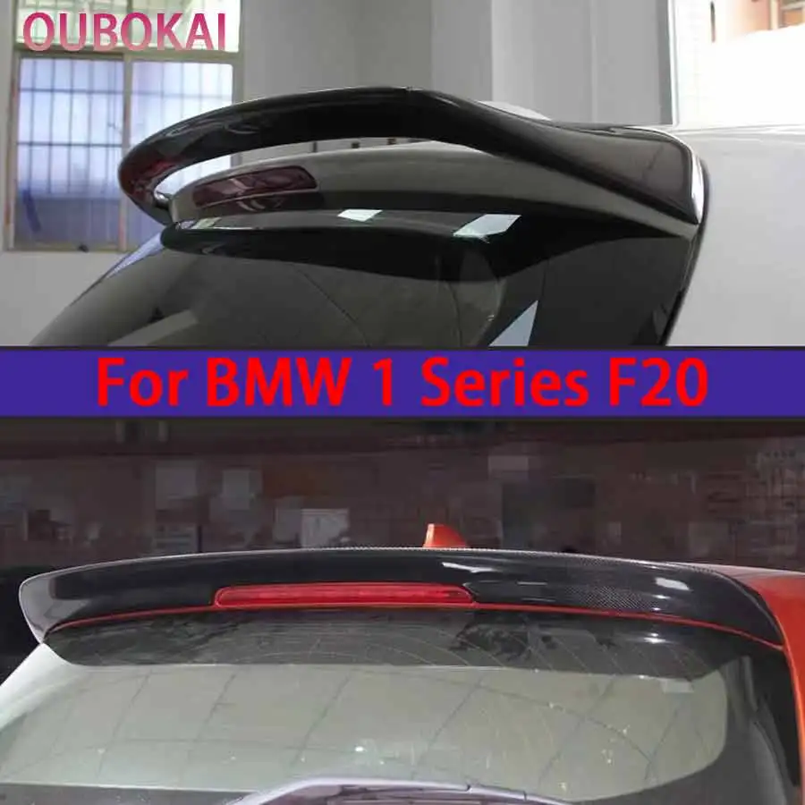 Фото Для BMW 1 серии F20 2011-2019: карбоновый спойлер-«утиный хвост» (накладка на заднее крыло) для тюнинга заднего бампера №1