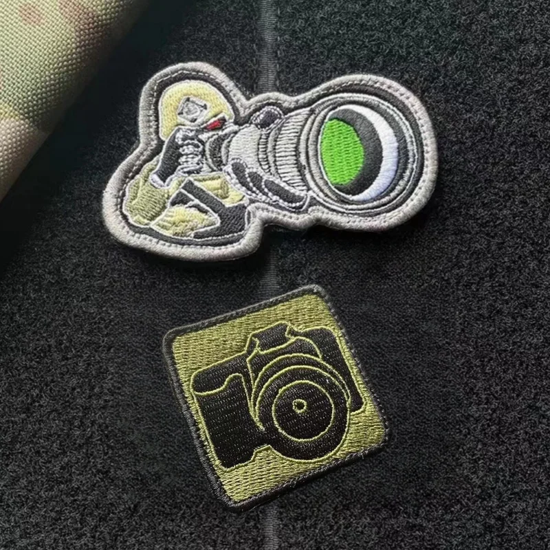 Тактическая фотография значок для морального духа камеры вышитые нашивки с