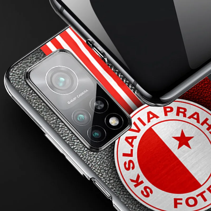 Фото Sk Slavia Praha Чехия Чехия Чехол для телефона для Xiaomi Redmi Note 14 13 12S 12 11 11S 11E 10 Pro Plus 10S 11T 9 9S 5G Персонализированный №2