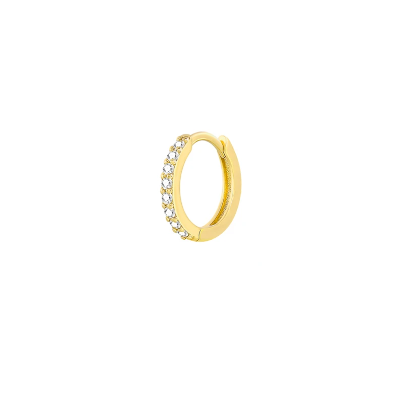 

Mini Ring Zircon Cartilage Ear Hoops for Women Earrings Boho Piercing Fashion Jewelry Ins Same Earring Popular Party Gifts