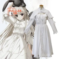 in solitude where we are at least alone kasugano sora cosplay costume white women dress anime cos