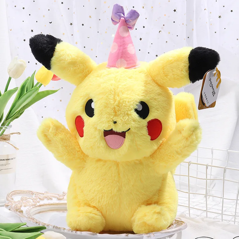 

Подлинная японская аниме игра Покемон Пикачу плюшевая кукла на день детей плюшевая кукла игрушка подарок для ребенка