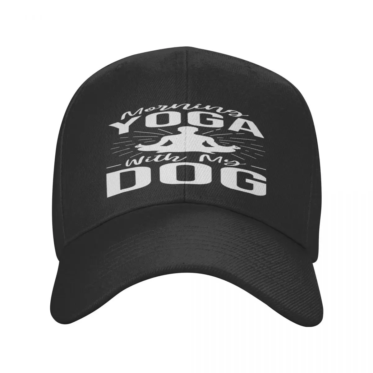 

Утренняя Йога с моей собакой, забавная цитата для йоги, Кепка из полиэстера, современный влагоотводящий спортивный хороший подарок
