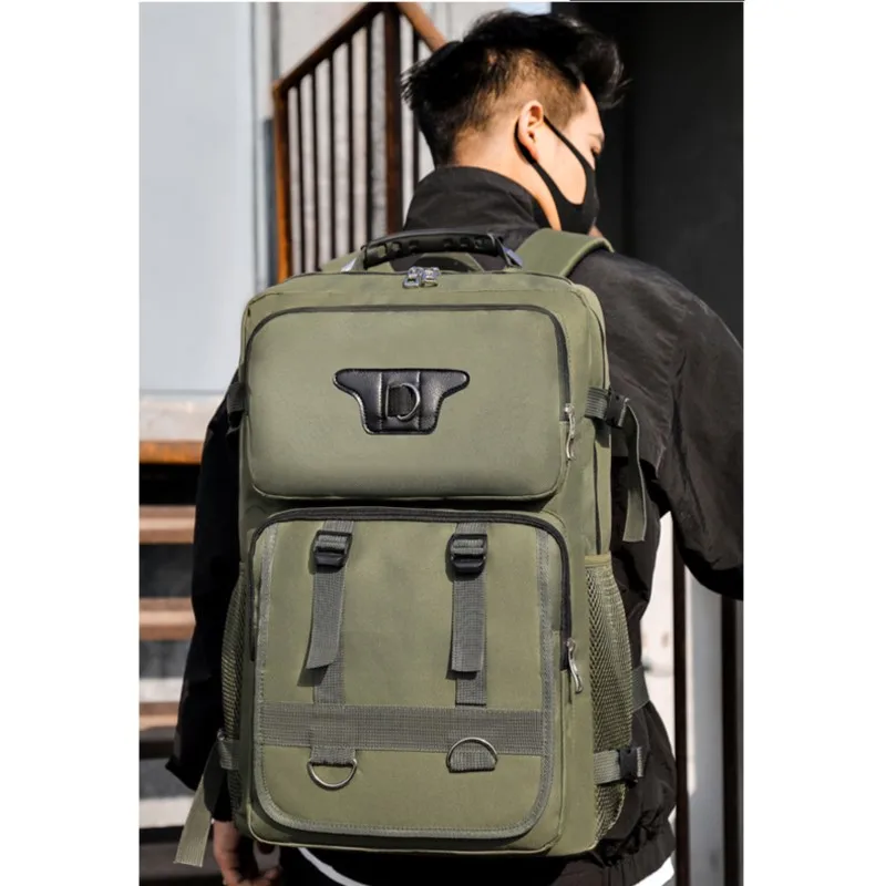 Модный мужской рюкзак холщовые школьные сумки для подростков мальчиков дорожная