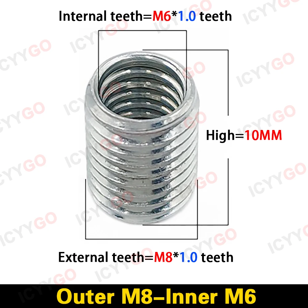 

Переходники гайки ICYYGO из нержавеющей стали M4-M16