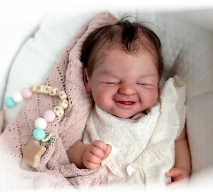 

NPK 17inch Cora Reborn Doll Kit Mae Limited Edition Preemie Reborn Doll Kit with Cloth Body Included