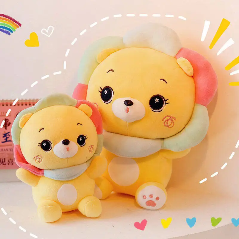 Милый солнечный маленький лев плюшевая игрушка тряпичная кукла лечебная супер