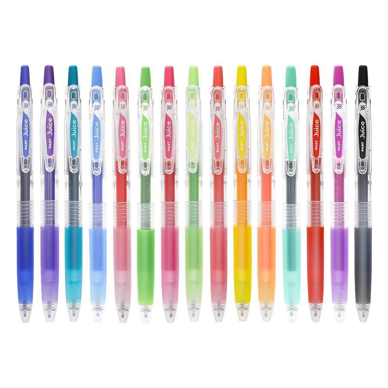 

1 pc PILOT LJU-10UF Lovely Candy Colors Fruit Juice Press Gel Pen 0.38mm 24 Normal Colour Drawing Cute Girl Handbook Writing