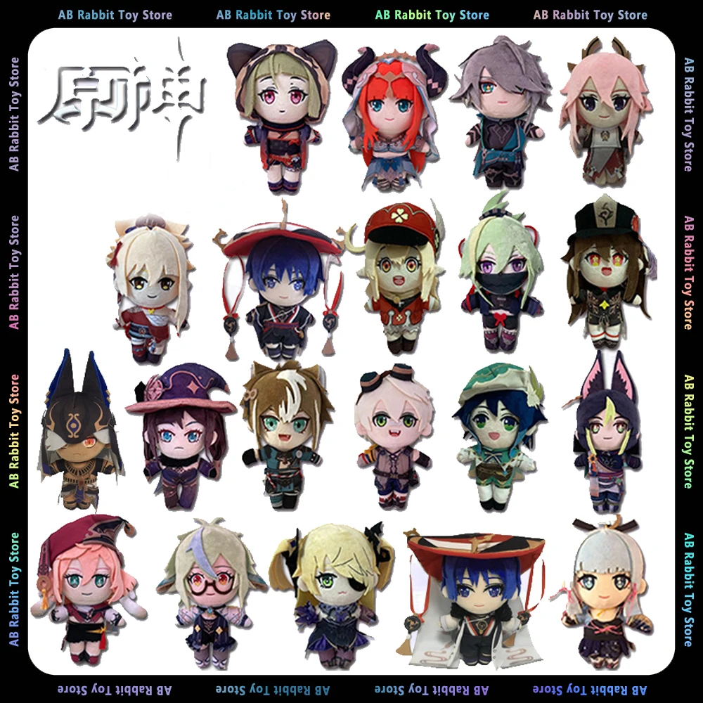 

20cm Genshin Impact Plush Anime Nilou Dori Scaramouche Klee Soft Hu Tao Yae Miko Stuffed Plushie Toy Doll For Kid Christmas Gift