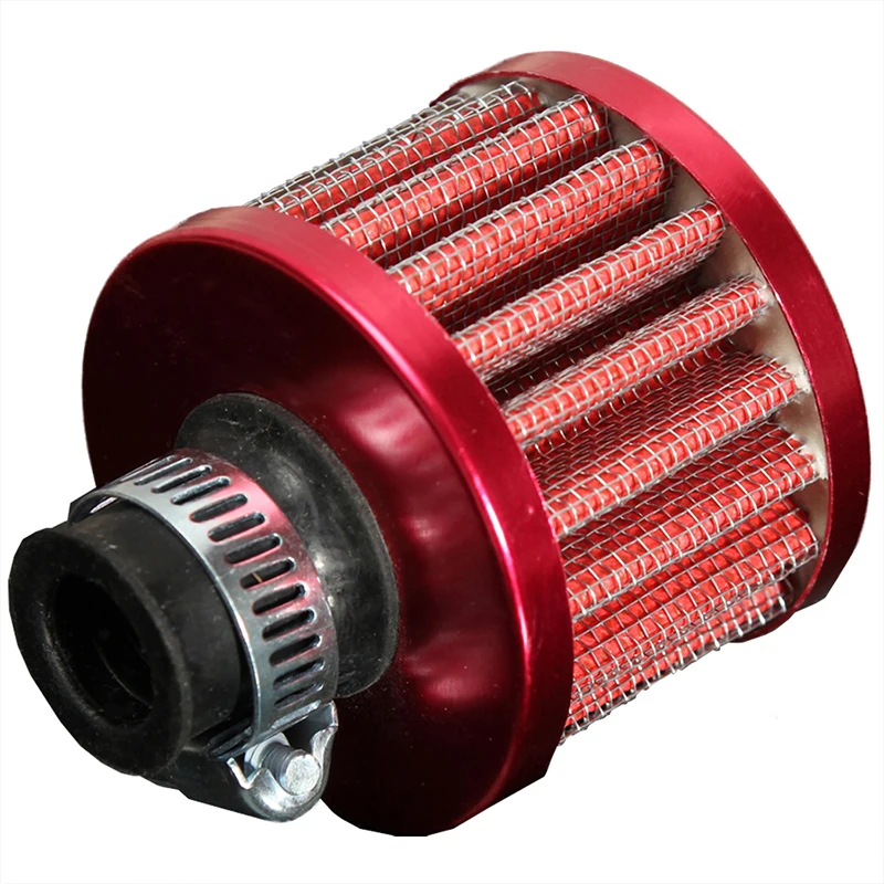 

12MM AIR FILTER CONE OIL RECOVERY STEAM CAR MOTORCYCLE RED