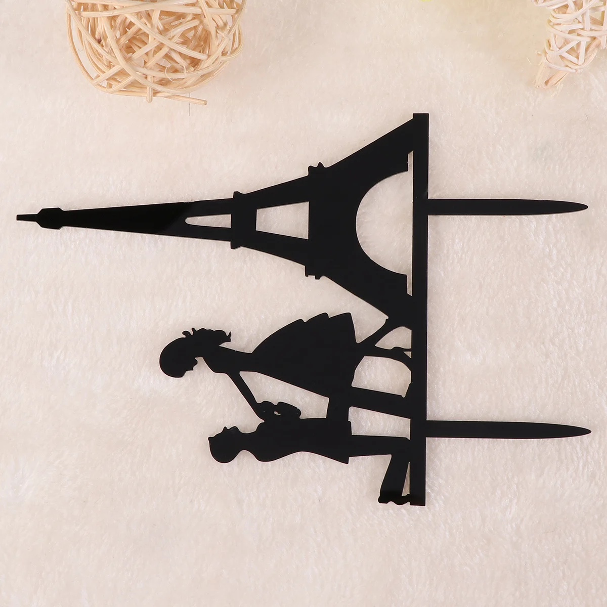 

1 pc Black Bride and Groom and Mrs Cupcake Decor for Wedding